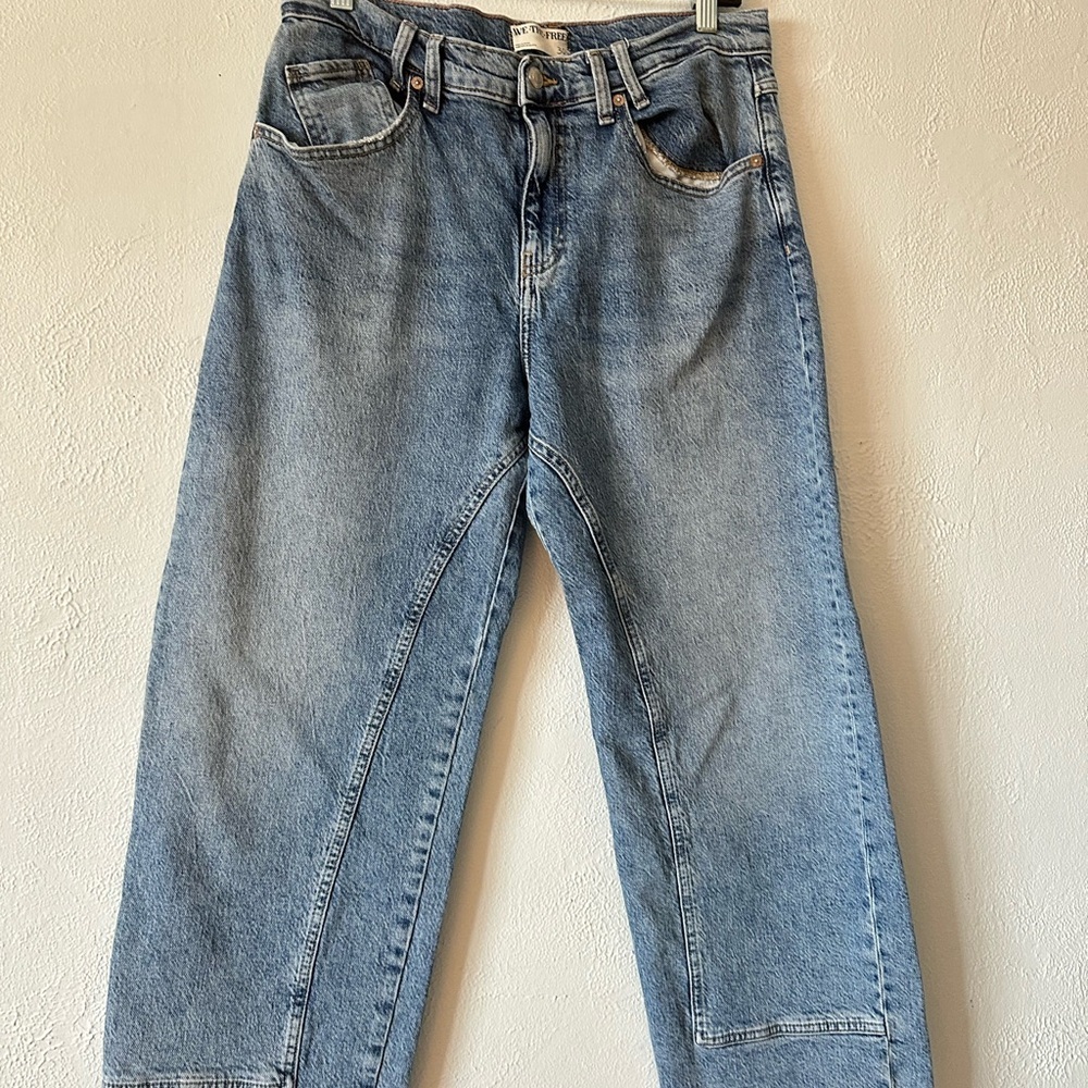 We the free free people Risk Taker Mid-Rise Straight-Leg Jeans - Picture 3 of 7